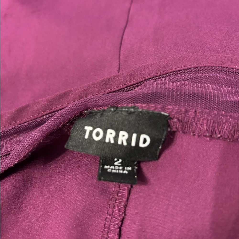 Torrid Purple Flowy Tank Top - Picture 6 of 6